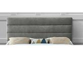 4ft6 Double Mayfair Light Grey Soft Velvet Fabric Upholstered Bed Frame 4